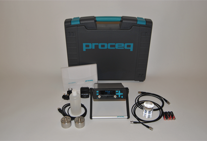 Concrete Resistivity Meter in use